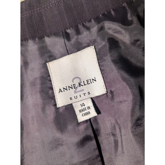 Ann Klein Suits blazer, deep purple - Size 14 - EUC - Picture 2 of 4